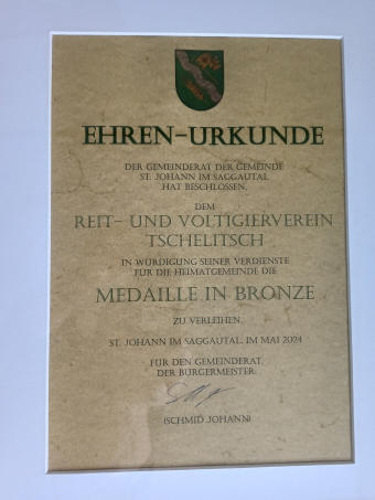 Ehrenurkunde